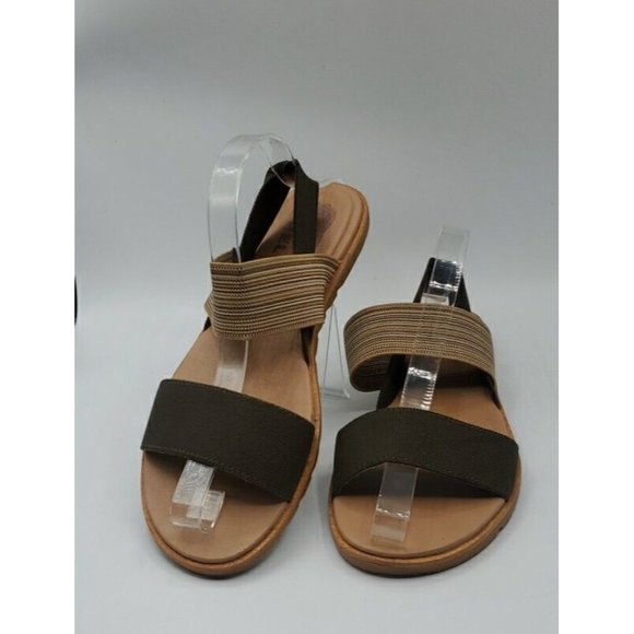 Sorel Shoes - Sorel Women’s Size 8 Ella II Two Strap Olive Green / Gum Ankle Strappy Sandals
